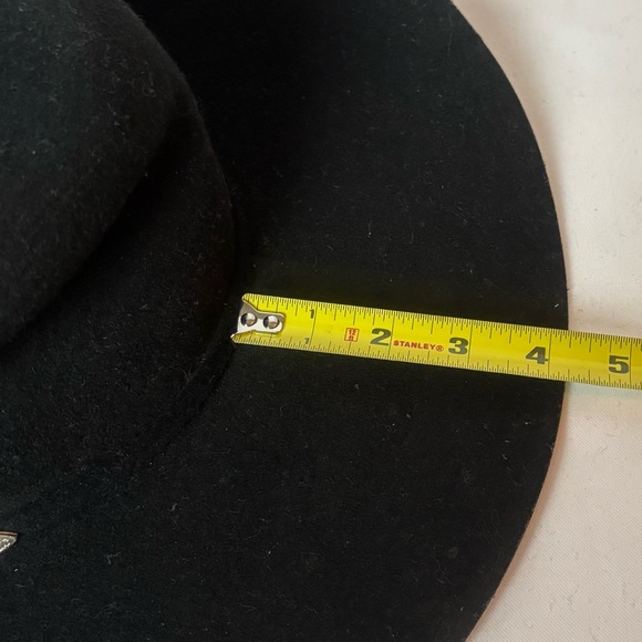 Justin 3X Montana Wool Cowboy Hat Black Mens Size 7 3/8 59 - Picture 10 of 10